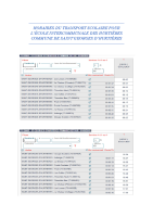 HORAIRE TRANSPORT SCOLAIRE 2025-2026 – ÉCOLE INTERCOMMUNALE – SAINT GEORGES