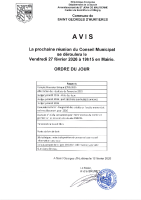 ORDRE DU JOUR CM 27.02.2026